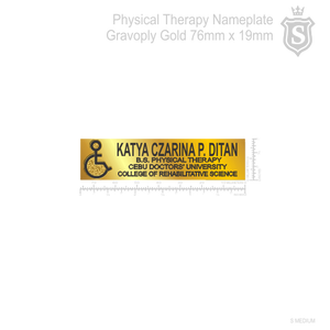 Cebu Doctors' University (CDU) College of Rehabilitative Science Physical Therapy Nameplate