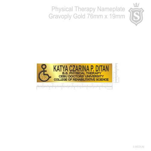 Cebu Doctors' University (CDU) College of Rehabilitative Science Physical Therapy Nameplate
