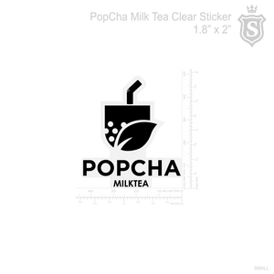 POPCHA MILK TEA CUP STICKER