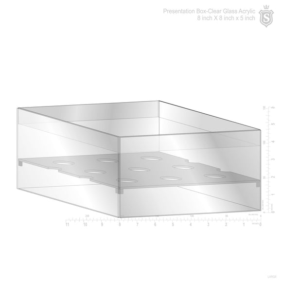 Presentation Box- Clear Glass Acrylic