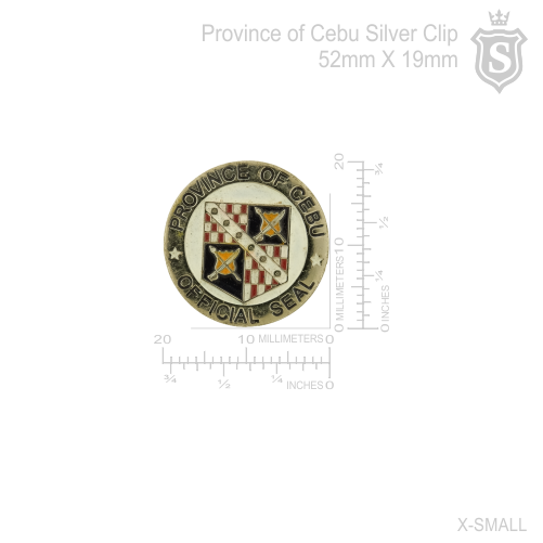 Province of Cebu Cuff Links Silver 20mm