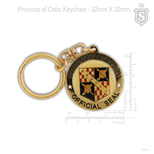 Province of Cebu Official Seal Keychain Gold 32mm