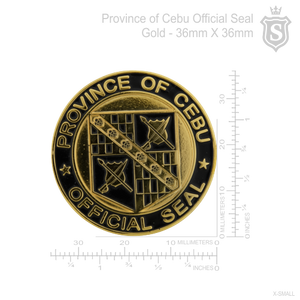 Province of Cebu Official Seal Gold 36mm