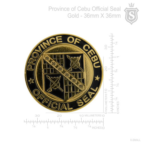 Province of Cebu Official Seal Gold 36mm