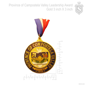 Province of Compostela Valley Leadership Award Gold 3 inch