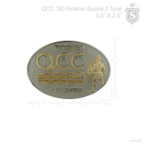 QCC 160 Finisher Race Buckle 3.5 x 2.5 inch 2 Tone