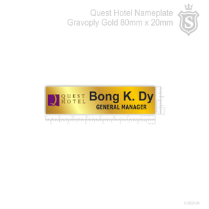 Quest Hotel Nameplate