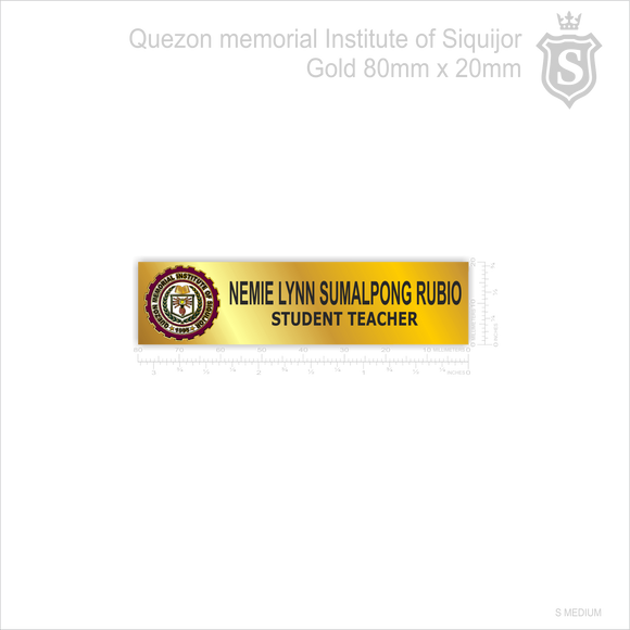 Quezon Memorial Institute of Siquijor Nameplate