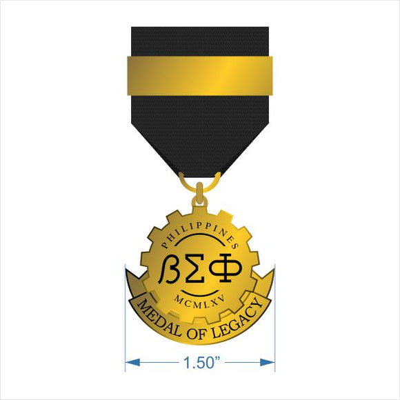 BΣΦ Medal of Legacy (Beta Sigma Phi Fraternity – Philippines | MCMLXV)