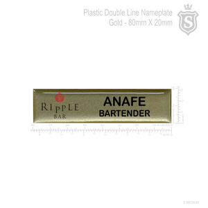 Ripple Bar Nameplate
