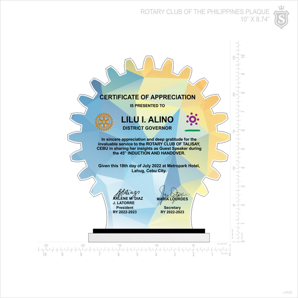 Rotary Club - Talisay Plaque 10