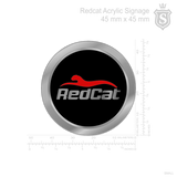 Car Emblem Red Cat Logo