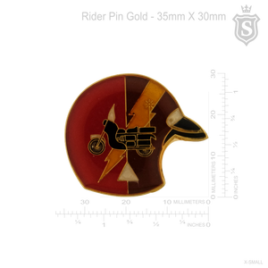 Rider Pin Gold