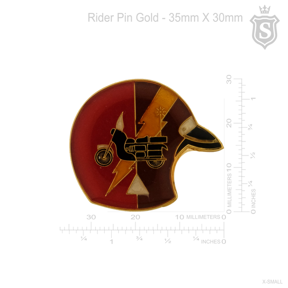 Rider Pin Gold