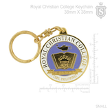 Royal Christian College Keychain Gold 38mm