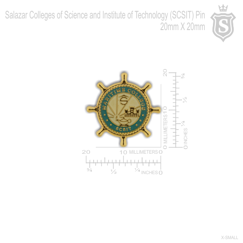 Salazar Colleges Science Institute of Technology (SCSIT) Maritime College Pin