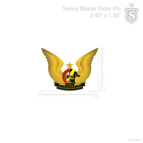 Senior Master Rider Pin
