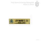 Holy Name University Nameplate - BEED-SPED