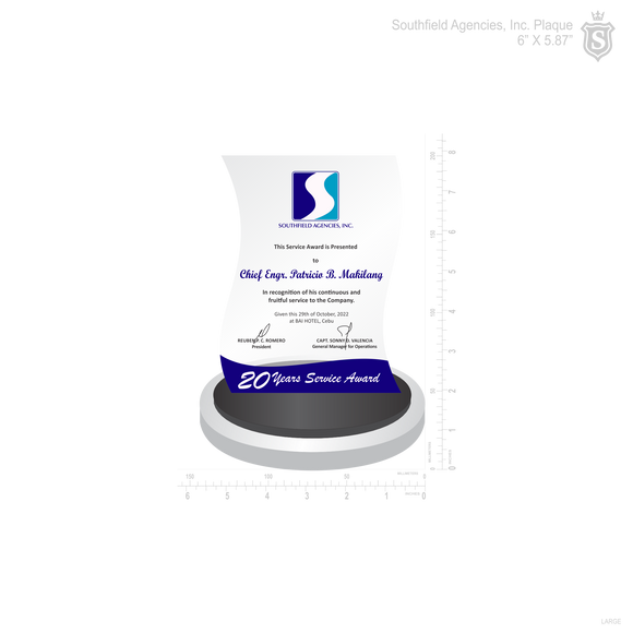 Southfield Agencies Inc. Plaque