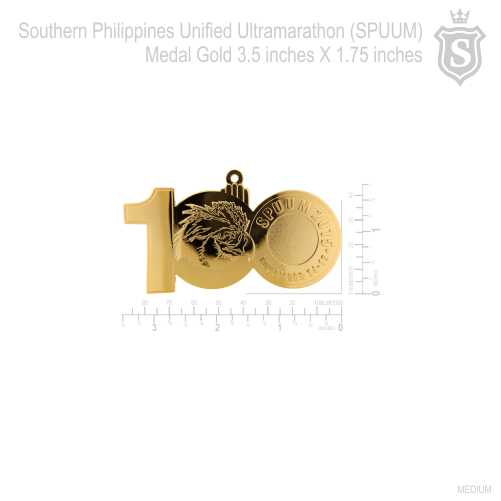 Southern Philippines Unified Ultramarathon (SPUUM) Gold 3.5 inch