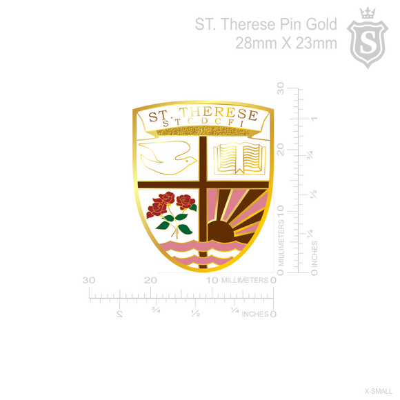 St. Therese Pin Gold