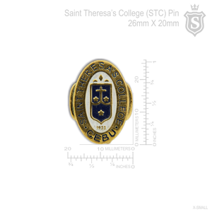 Saint Theresa's College (STC) Oval Pin Gold