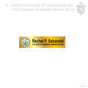 Saint Joseph College of Sindangan College of Business Administration Nameplate