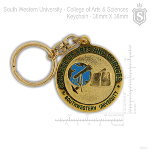 South Western University (SWU)- College of Arts & Sciences Keychain Gold 38mm