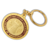 South Western University (SWU) College of Engineering Keychain Gold 38mm