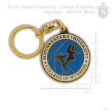 South Western University (SWU) - College of Nursing Keychain Gold