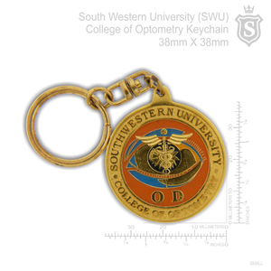 South Western University (SWU) College of Optometry Keychain 38mm