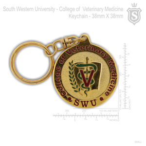 South Western University (SWU) College of Veterinary Medicine Keychain 38mm