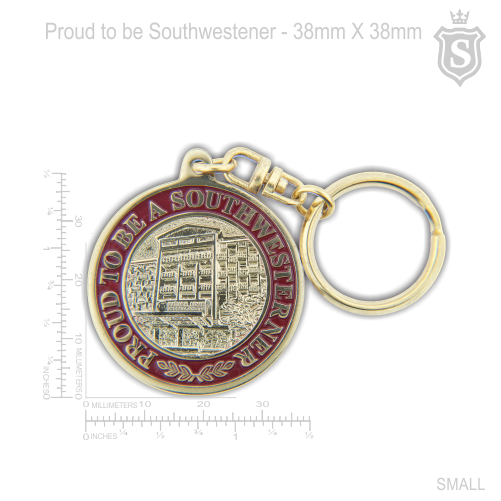 South Western University (SWU) Proud to be Southwestener Keychain Gold 38mm