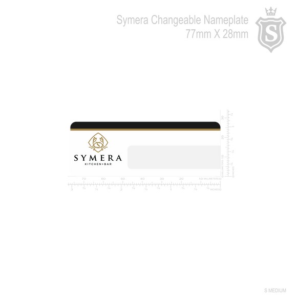 Symera Changeable Namplate