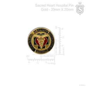 Sacred Heart Hospital Pin Gold