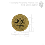 Sagisag ng Pangulo ng Pilipinas Seal Gold 25mm - Small