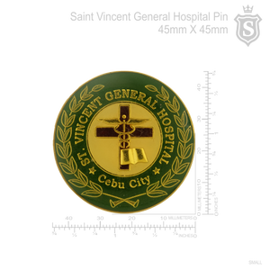 Saint Vincent General Hospital Metal Back Pin