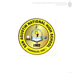 San Agustin National High School  Seal  30" Dia.
