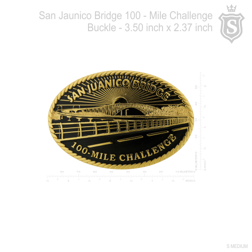 San Juanico 100 - Mile Challege Buckle 3.5 inch