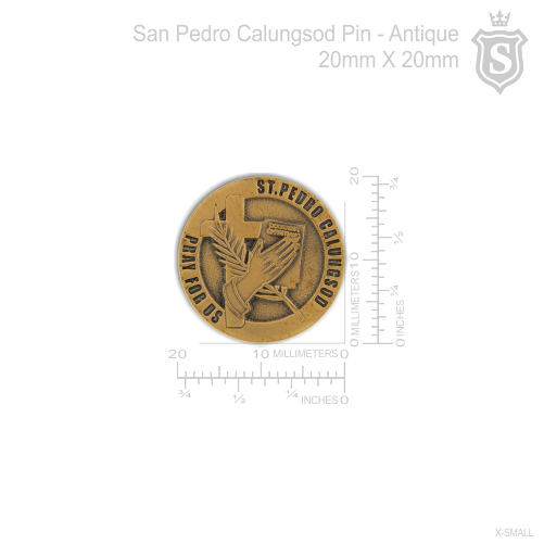 San Pedro Calungsod Pin Antique w/o Plastic Coat