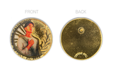 San Pedro Calungsod Pin - Gold w/ Plastic Coat