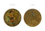 San Pedro Calungsod Pin Antique with Plastic Coat