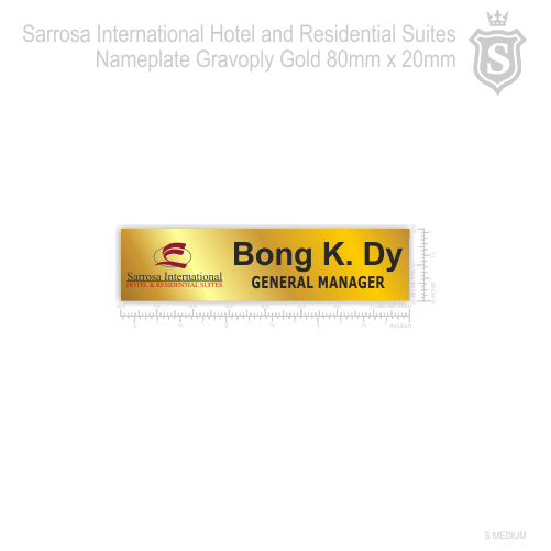 Sarrosa International Hotel and Residential Suites Nameplate