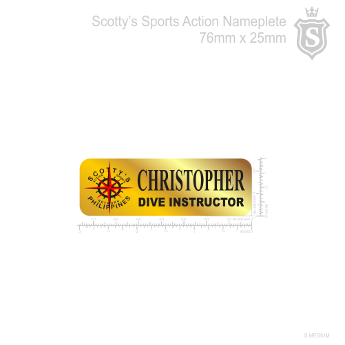 Scotty's Sports Action Nameplate