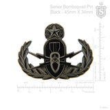 Master EOD Bombsquad Pin Black Nickel