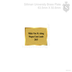 Silliman Brass Plate 63.5mm x 50.8mm