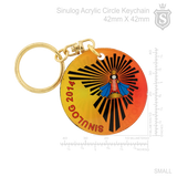 Sinulog Acrylic Circle Keychain 42mm