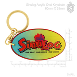 Sinulog Acrylic Oval Keychain 60mm