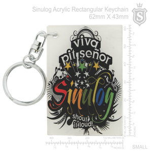 Sinulog Acrylic Rectangular Keychain 62mm
