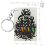 Sinulog Acrylic Rectangular Keychain 62mm